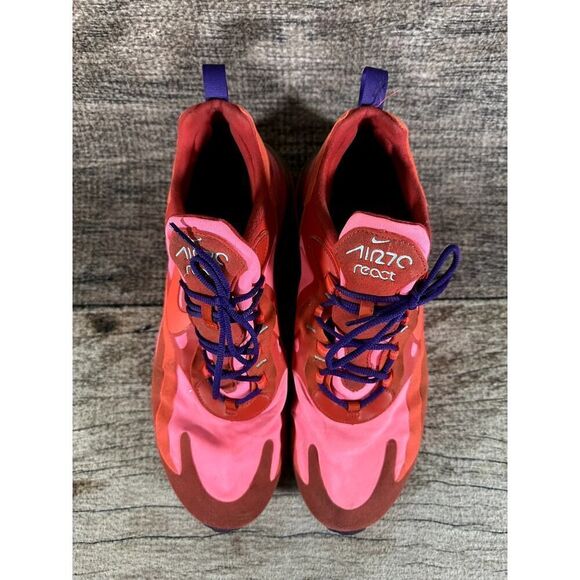 Nike Air Max 270 React Electronic Mens Size 13 Running Shoes Sneakers AO4971-600 - Picture 3 of 10